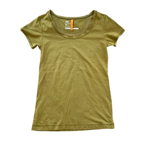 Lucy Tops - ✨ Lucy Tech Day & Night Green Scoop Neck Short Sleeve Tee Size Small